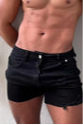 Ignite Black Denim Short Shorts