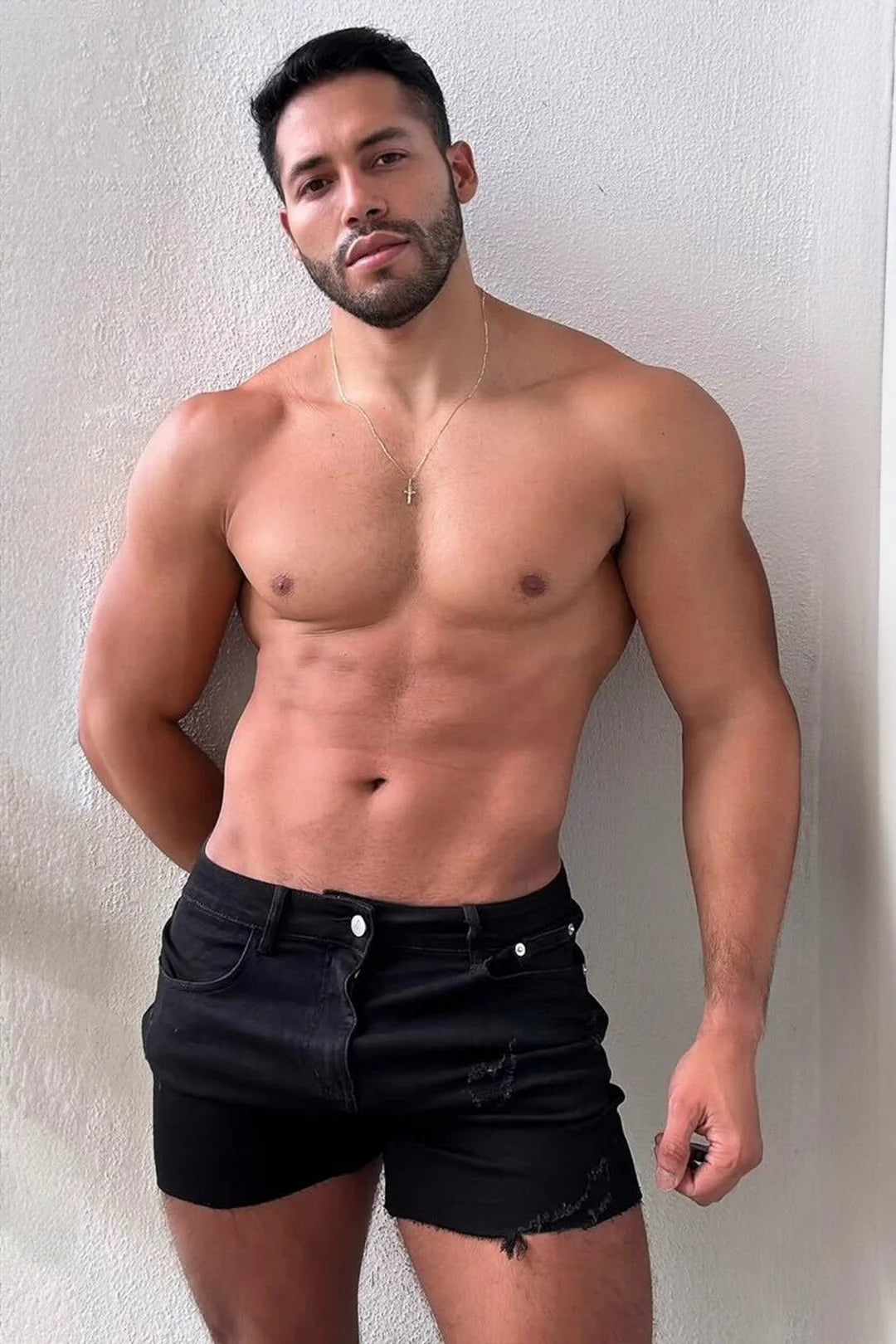 Ignite Black Denim Short Shorts